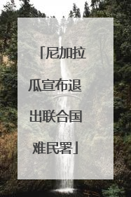 尼加拉瓜宣布退出联合国难民署