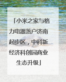 小米之家与格力电器落户济南起步区，中科新经济科创园商业生态升级