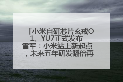 小米自研芯片玄戒O1、YU7正式发布 雷军：小米站上新起点，未来五年研发翻倍再投2000亿元