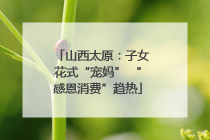 山西太原：子女花式“宠妈” “感恩消费”趋热