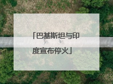 巴基斯坦与印度宣布停火