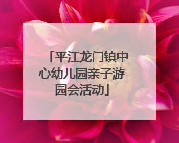 平江龙门镇中心幼儿园亲子游园会活动