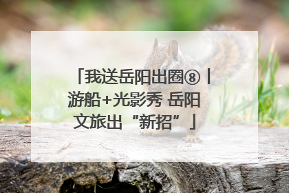 我送岳阳出圈⑧丨游船+光影秀 岳阳文旅出“新招”