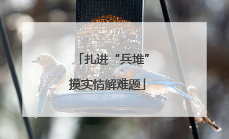 扎进“兵堆”摸实情解难题