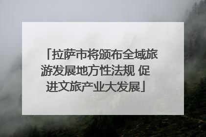 拉萨市将颁布全域旅游发展地方性法规 促进文旅产业大发展