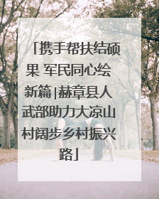 携手帮扶结硕果 军民同心绘新篇∣赫章县人武部助力大凉山村阔步乡村振兴路