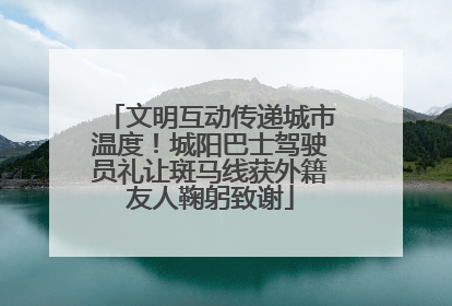 文明互动传递城市温度！城阳巴士驾驶员礼让斑马线获外籍友人鞠躬致谢