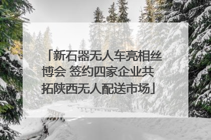 新石器无人车亮相丝博会 签约四家企业共拓陕西无人配送市场