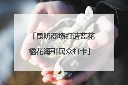 昆明商场打造蓝花楹花海引民众打卡