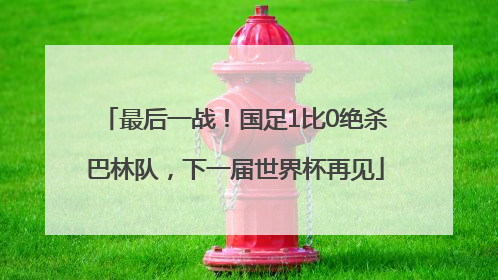 最后一战！国足1比0绝杀巴林队，下一届世界杯再见