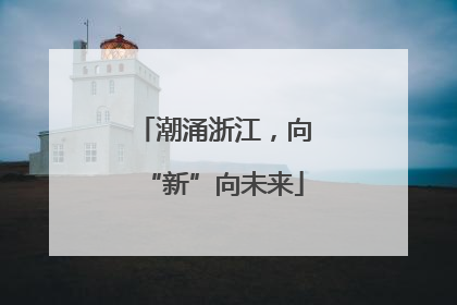潮涌浙江，向“新”向未来