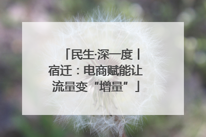 民生·深一度丨宿迁：电商赋能让流量变“增量”