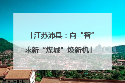 江苏沛县：向“智”求新“煤城”焕新机