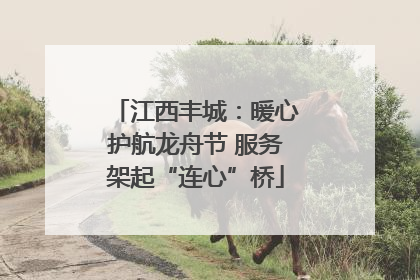 江西丰城：暖心护航龙舟节 服务架起“连心”桥