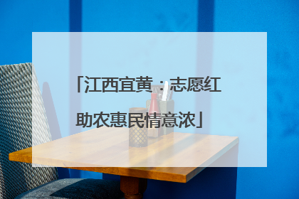 江西宜黄：志愿红助农惠民情意浓