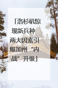 洛杉矶惊现新兵种 两大因素引爆加州“内战”升级