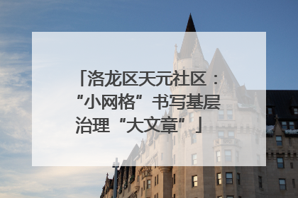 洛龙区天元社区：“小网格”书写基层治理“大文章”
