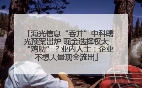 海光信息“吞并”中科曙光预案出炉 现金选择权太“鸡肋”？业内人士：企业不想大量现金流出
