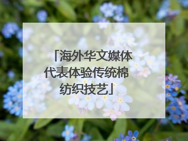 海外华文媒体代表体验传统棉纺织技艺