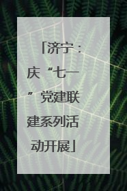 济宁：庆“七一”党建联建系列活动开展
