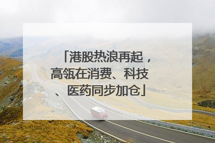 港股热浪再起，高瓴在消费、科技、医药同步加仓