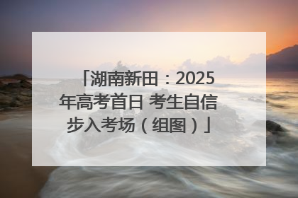 湖南新田：2025年高考首日 考生自信步入考场（组图）