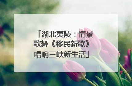 湖北夷陵：情景歌舞《移民新歌》唱响三峡新生活