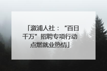 溆浦人社：“百日千万”招聘专项行动点燃就业热情
