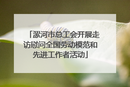 漯河市总工会开展走访慰问全国劳动模范和先进工作者活动