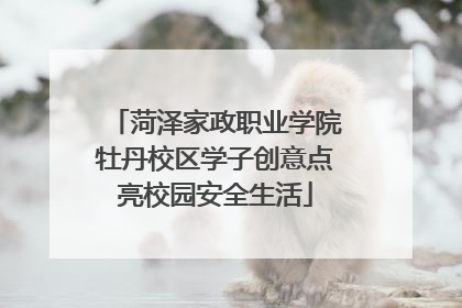 菏泽家政职业学院牡丹校区学子创意点亮校园安全生活
