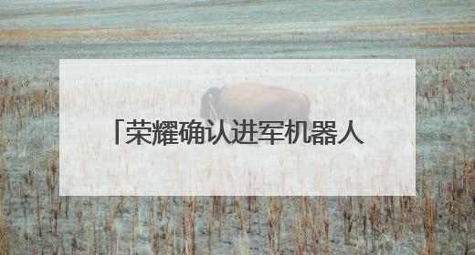荣耀确认进军机器人业务 现有成果跑步速度已破行业纪录