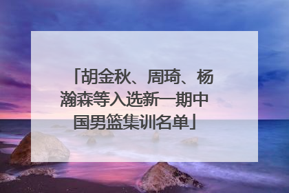 胡金秋、周琦、杨瀚森等入选新一期中国男篮集训名单