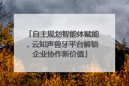 自主规划智能体赋能，云知声兽牙平台解锁企业协作新价值