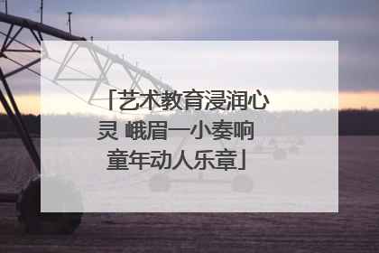 艺术教育浸润心灵 峨眉一小奏响童年动人乐章