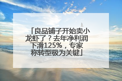 良品铺子开始卖小龙虾了？去年净利润下滑125%，专家称转型极为关键