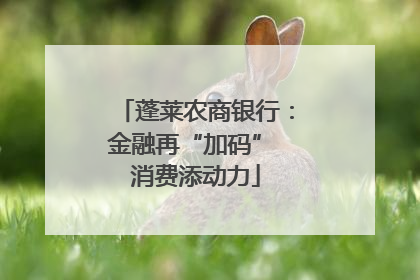 蓬莱农商银行：金融再“加码” 消费添动力