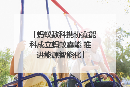 蚂蚁数科携协鑫能科成立蚂蚁鑫能 推进能源智能化