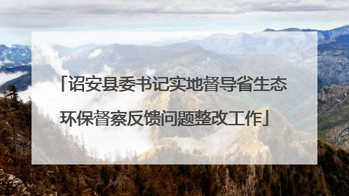 诏安县委书记实地督导省生态环保督察反馈问题整改工作