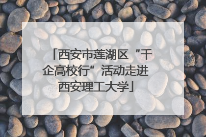 西安市莲湖区“千企高校行”活动走进西安理工大学