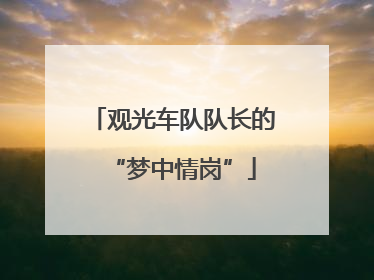 观光车队队长的“梦中情岗”