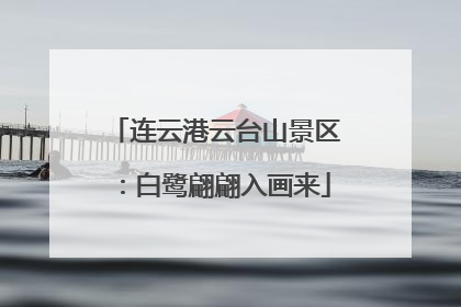 连云港云台山景区：白鹭翩翩入画来