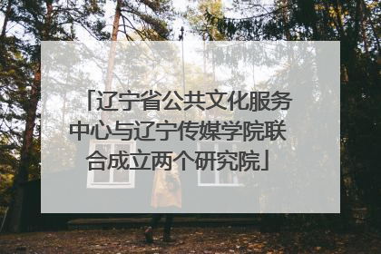 辽宁省公共文化服务中心与辽宁传媒学院联合成立两个研究院
