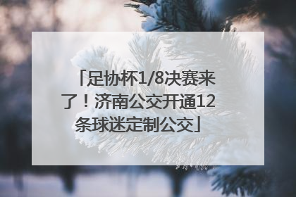 足协杯1/8决赛来了！济南公交开通12条球迷定制公交