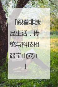 跟着非遗品生活，传统与科技相遇宝山滨江