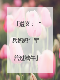 遵义：“兵妈妈”军营过端午
