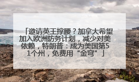 邀请英王撑腰？加拿大希望加入欧洲防务计划，减少对美依赖，特朗普：成为美国第51个州，免费用“金穹”