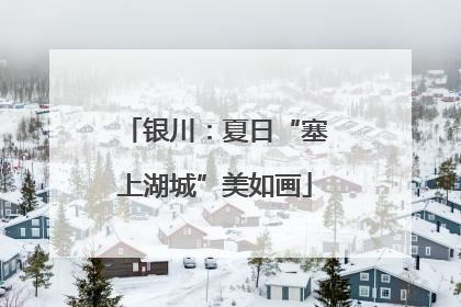 银川：夏日“塞上湖城”美如画