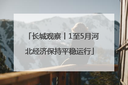 长城观察丨1至5月河北经济保持平稳运行