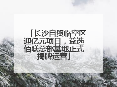 长沙自贸临空区迎亿元项目，益选佰联总部基地正式揭牌运营