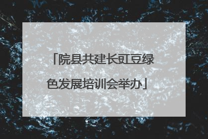 院县共建长豇豆绿色发展培训会举办
